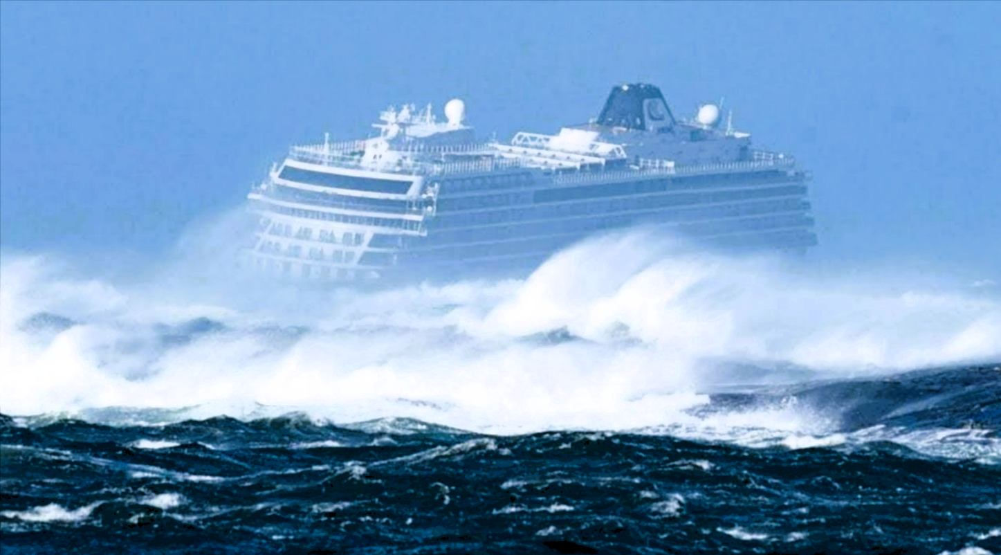 Kreuzfahrtschiff  von Sturm getroffen - 100 Passagiere verletzt! Dramatische Szenen auf See!