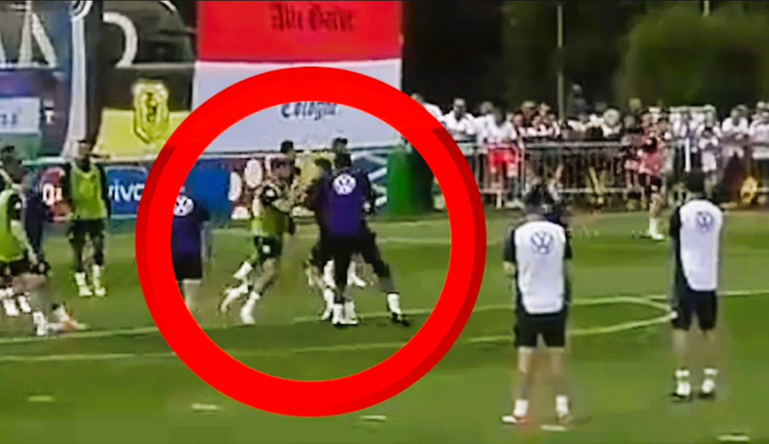 Schlägerei in der Natio?! Rüdiger und Füllkrug geraten heftig aneinander im Training!